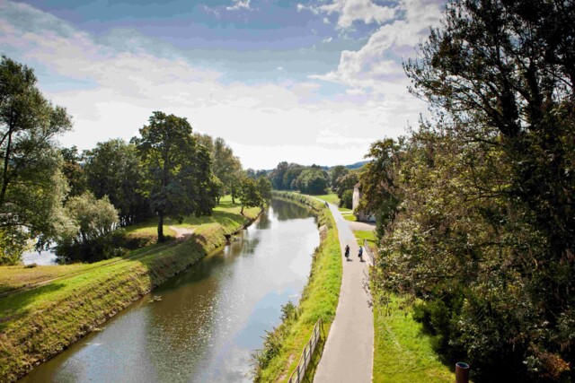 Radfahren entlang der Saar